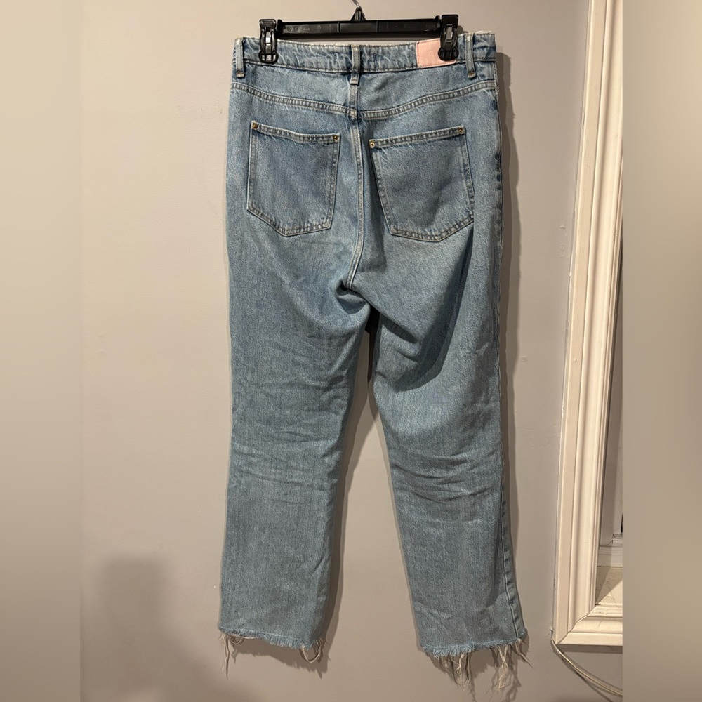 Zara Light Blue High Rise Jeans - Picture 4 of 5